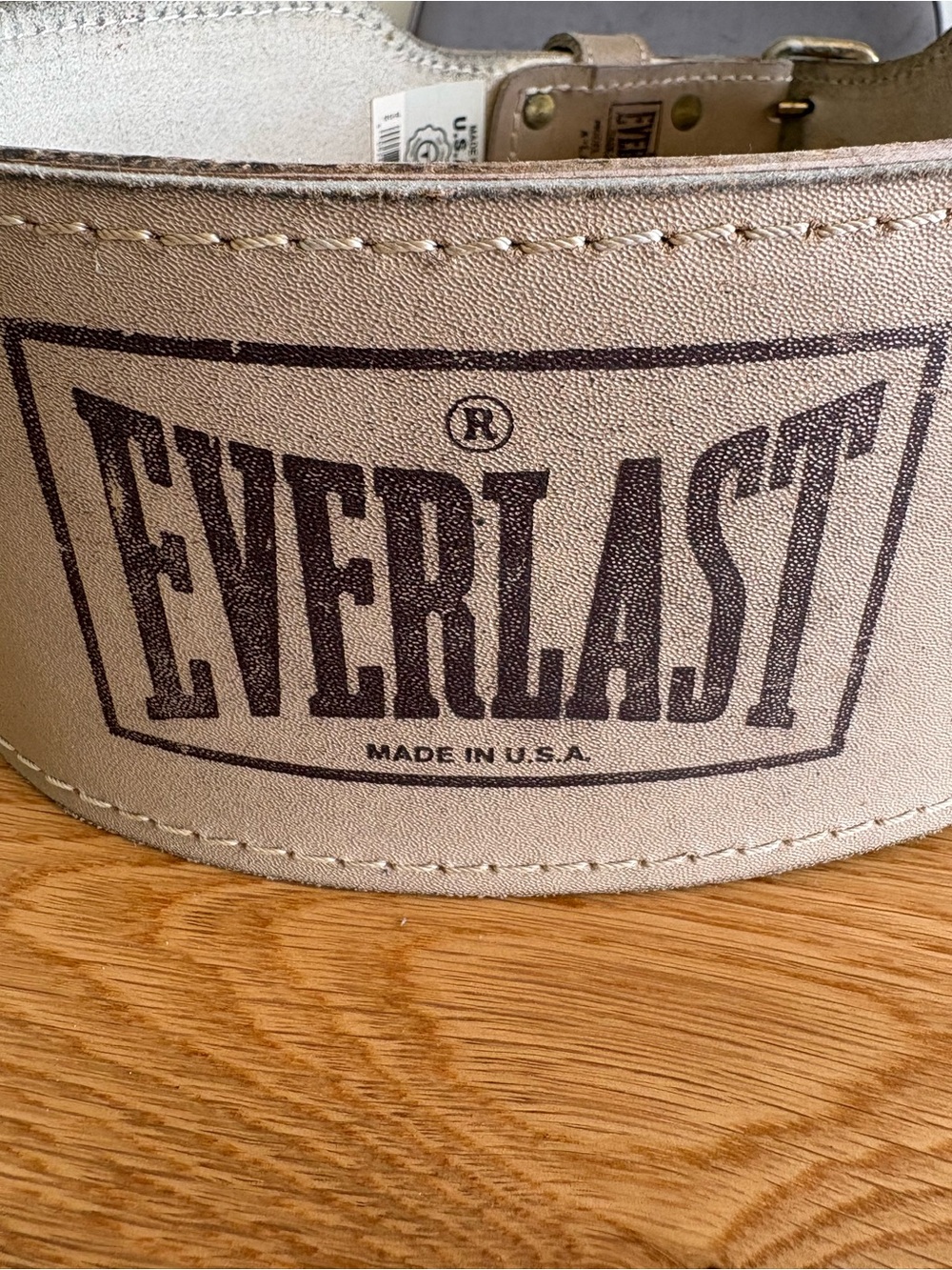 Vtg Everlast Leather Weightlifting Belt Model 1012 USA Made Mens A-Large L⁠